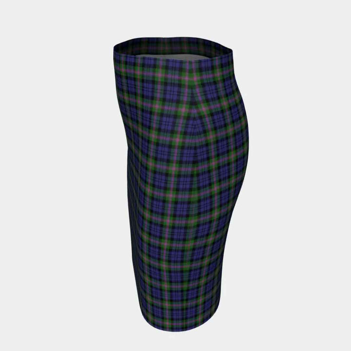Scottish Baird Modern Clan Tartan Fitted Skirt Tartan Plaid 2