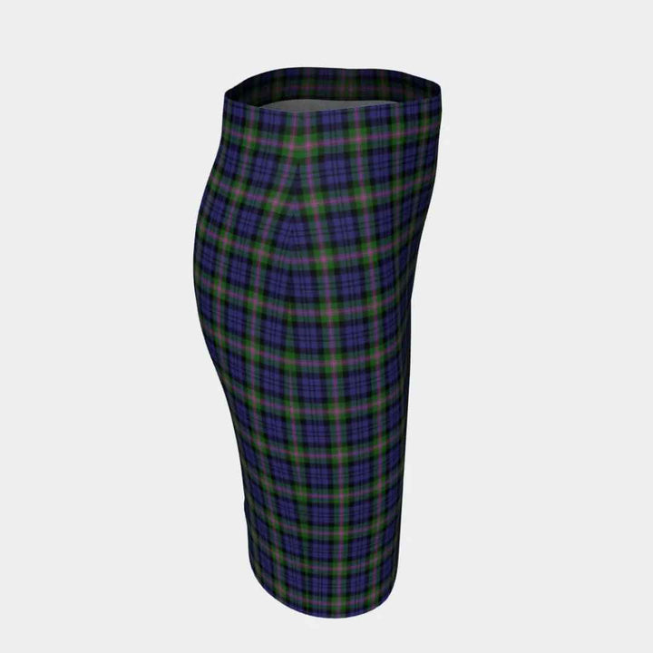 Scottish Baird Modern Clan Tartan Fitted Skirt Tartan Plaid 3