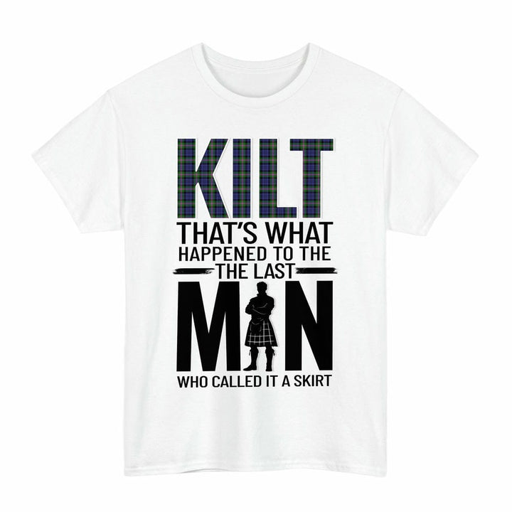 Scottish Baird Modern Clan Tartan Funny Scotland Kilt T-Shirt Tartan Plaid White Color