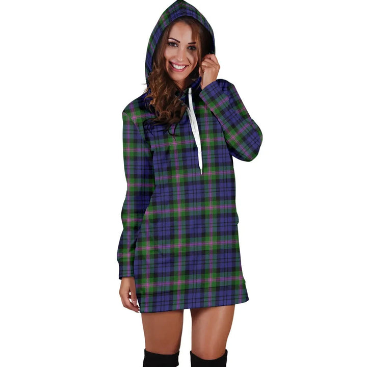 Scottish Baird Modern Clan Tartan Hoodie Dress