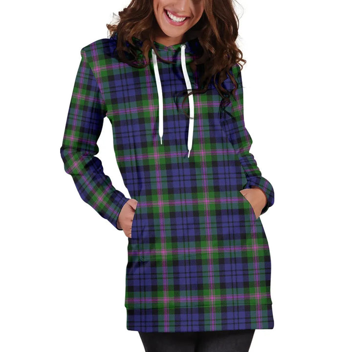 Scottish Baird Modern Clan Tartan Hoodie Dress