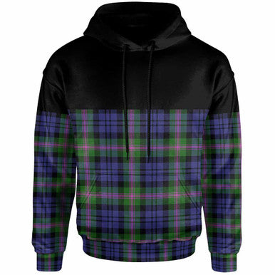 Scottish Baird Modern Clan Tartan Hoodie - Horizontal Style Front Side Tartan Plaid