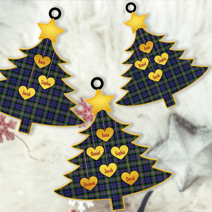Scottish Baird Modern Clan Tartan Ornament Custom Family Christmas Tree Tartan Plaid 2
