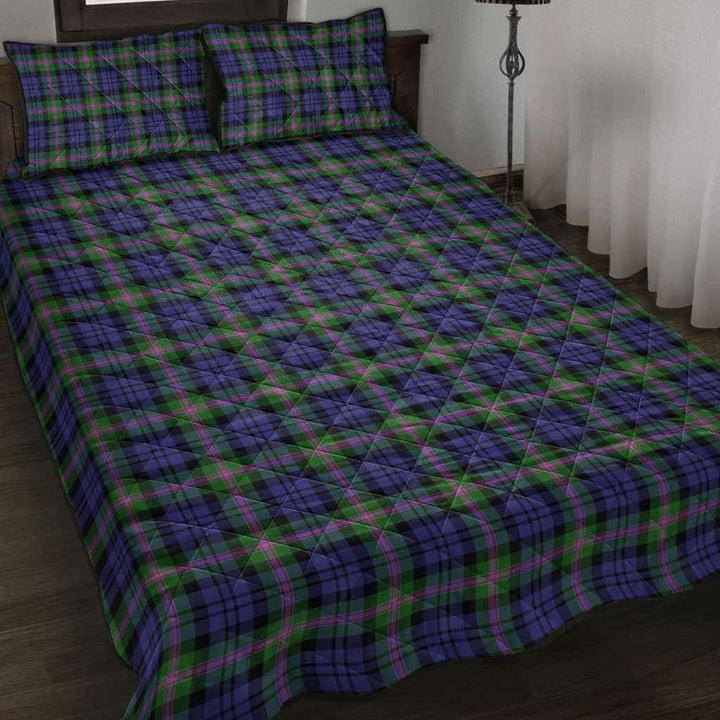 Scottish Baird Modern Clan Tartan Quilt Bed Set Tartan Plaid 2