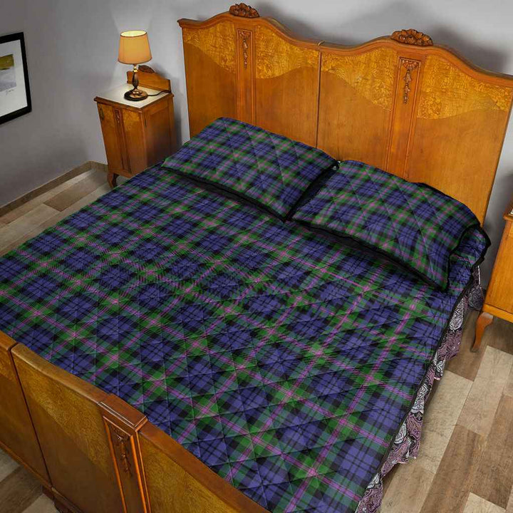 Scottish Baird Modern Clan Tartan Quilt Bed Set Tartan Plaid 5