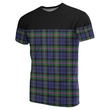 Scottish Baird Modern Clan Tartan T-Shirt Horizontal Style Front Side Tartan Plaid