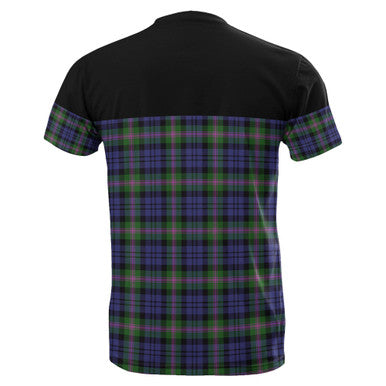 Scottish Baird Modern Clan Tartan T-Shirt Horizontal Style Back Side Tartan Plaid