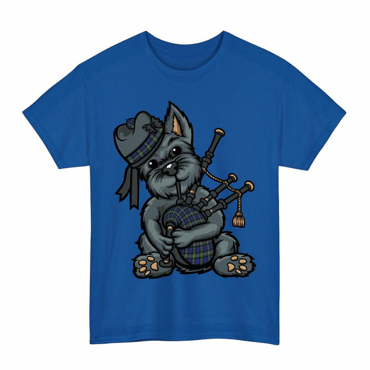 Scottish Baird Modern Clan Tartan Terrier Bagpipes T-Shirt Tartan Plaid Royal Color