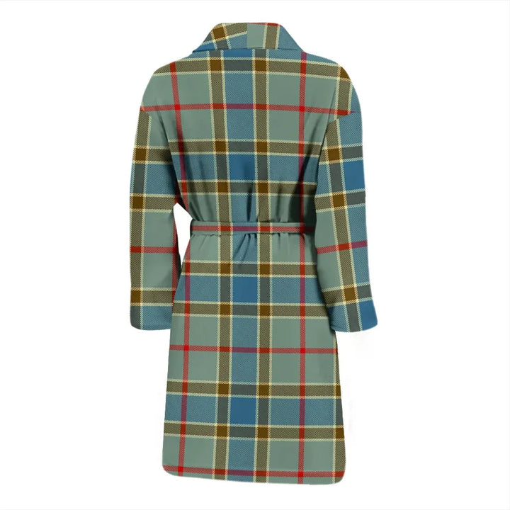 Scottish Balfour Blue Clan Tartan Bathrobe 2