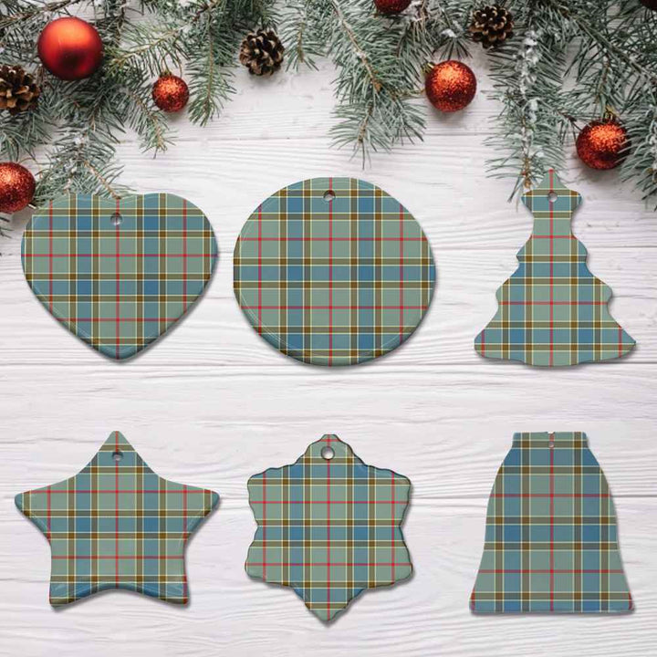 Scottish Balfour Blue Clan Tartan Ceramic Ornament All Tartan Plaid