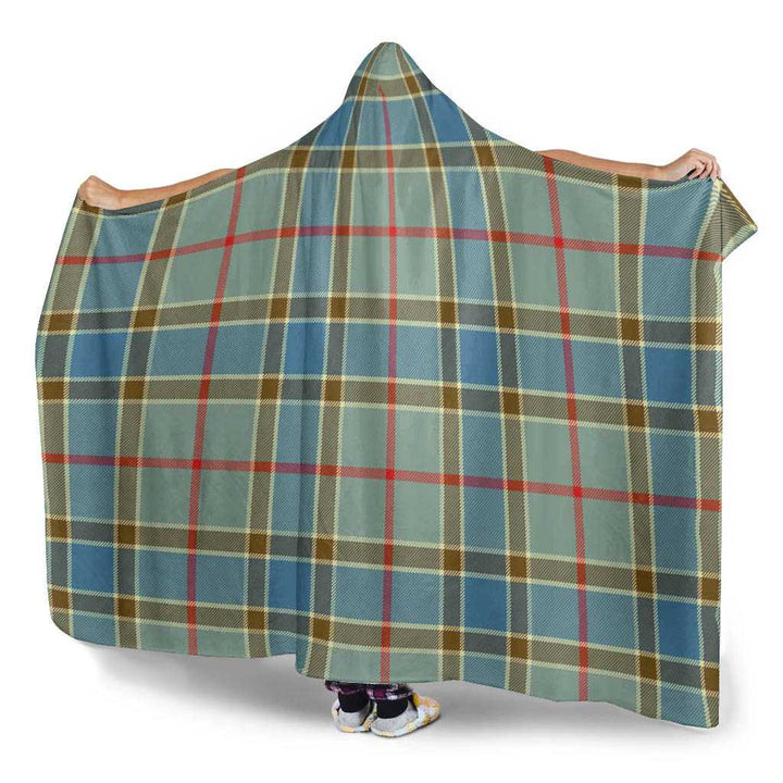 Scottish Balfour Blue Clan Tartan Hooded Blanket Tartan Plaid 3