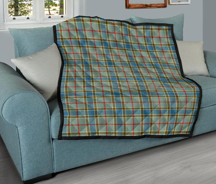 Scottish Balfour Blue Clan Tartan Quilt Tartan Plaid 11