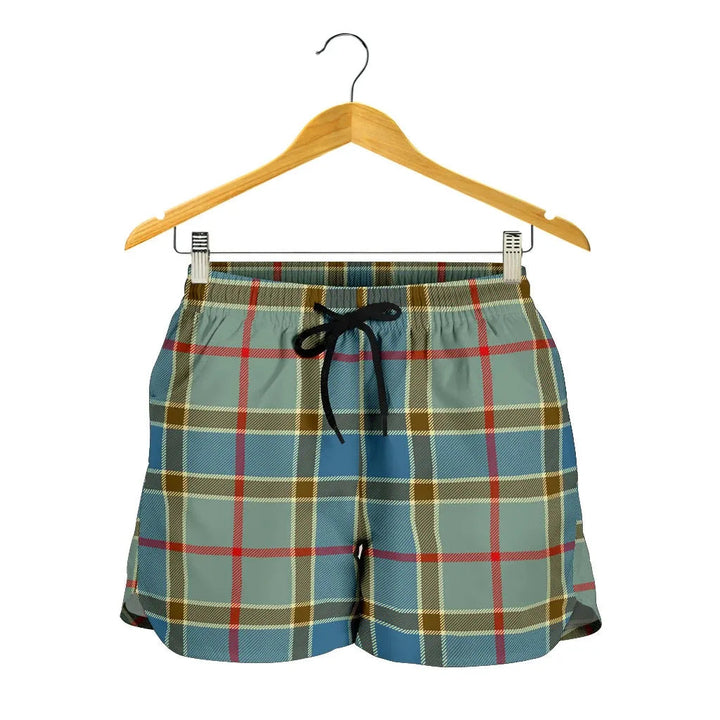 Scottish Balfour Blue Clan Tartan Women Shorts