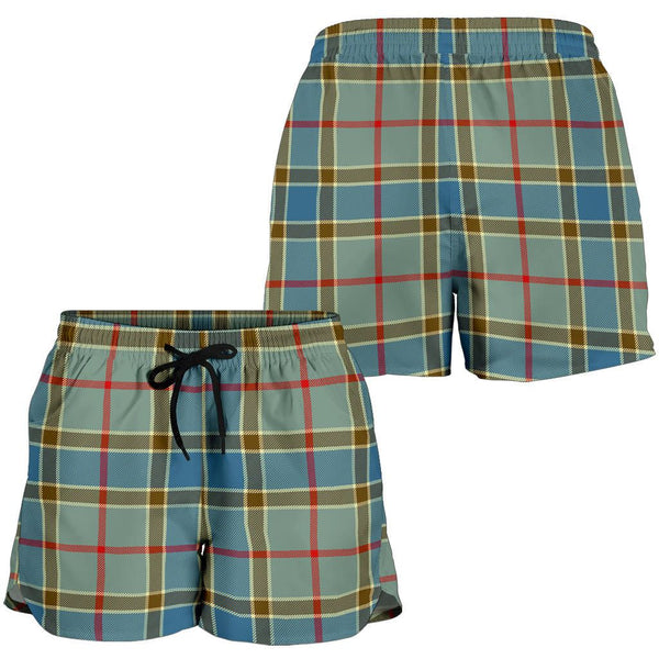 Scottish Balfour Blue Clan Tartan Women Shorts
