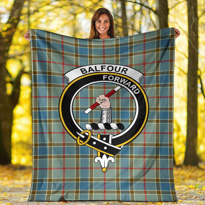 Scottish Balfour Clan Crest Tartan Blanket Tartan Plaid 6