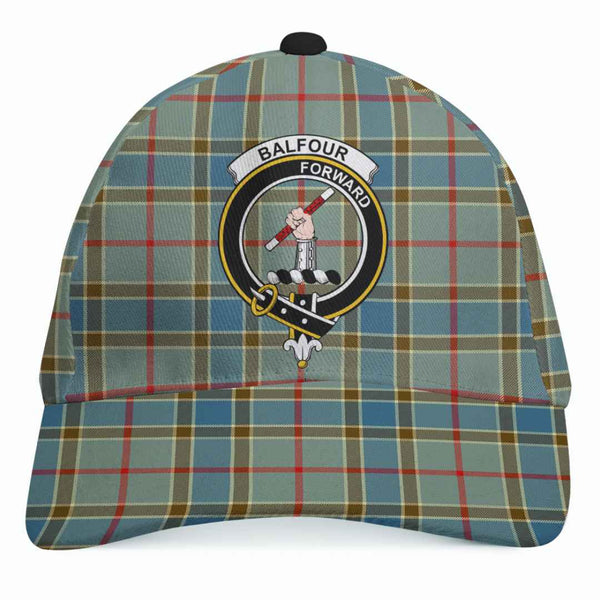 Scottish Balfour Clan Crest Tartan Cap Tartan Plaid 1