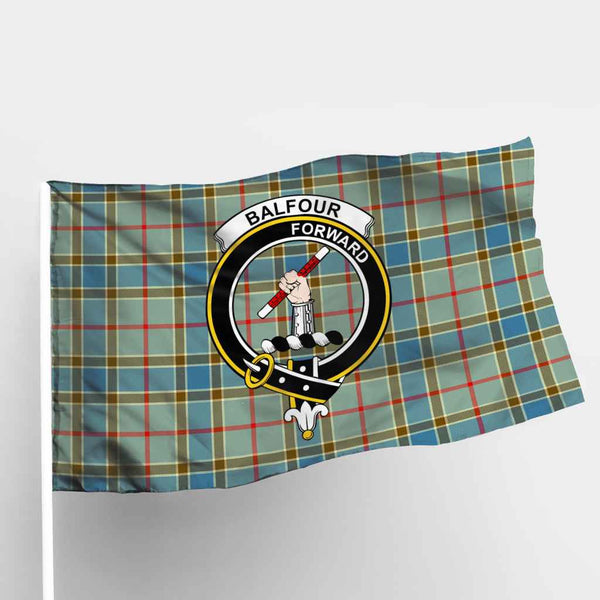 Scottish Balfour Clan Crest Tartan Flag Parade Tartan Plaid 1