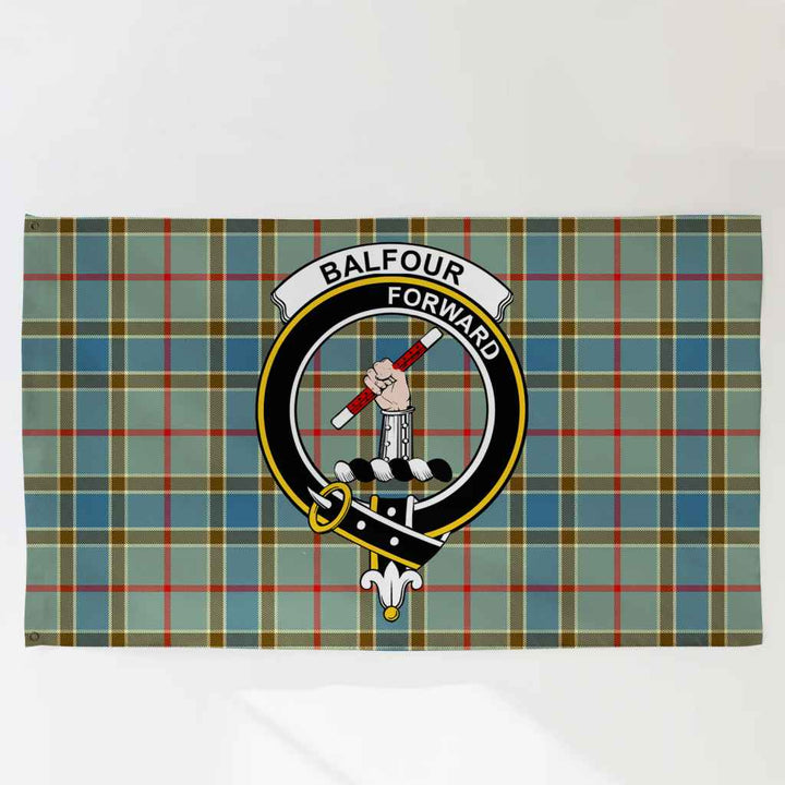 Scottish Balfour Clan Crest Tartan Flag Parade Tartan Plaid 3
