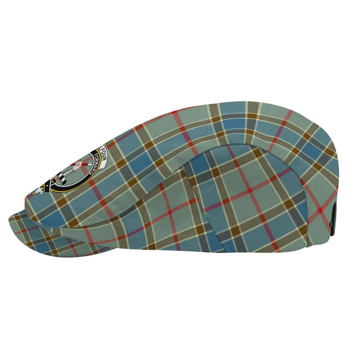 Scottish Balfour Clan Crest Tartan Flat Cap Tartan Plaid 3