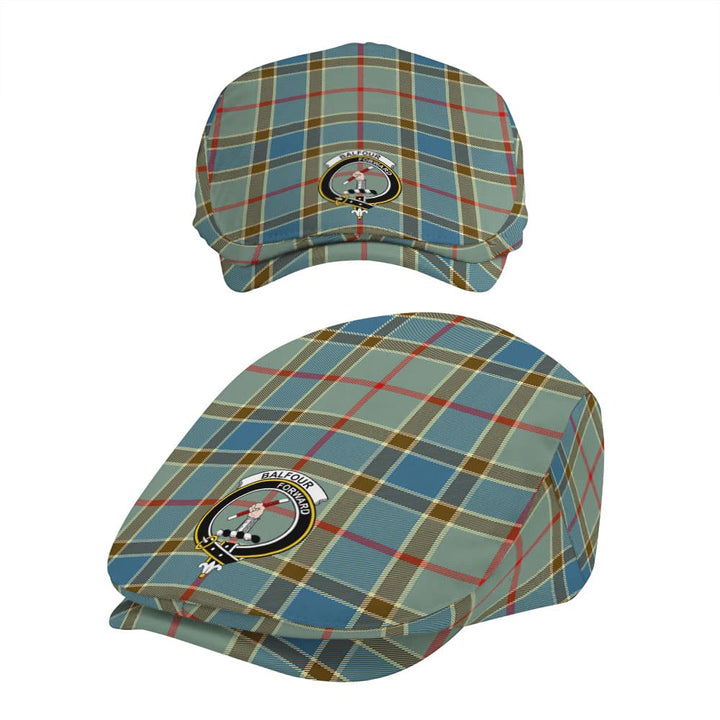 Scottish Balfour Clan Crest Tartan Flat Cap Tartan Plaid 5