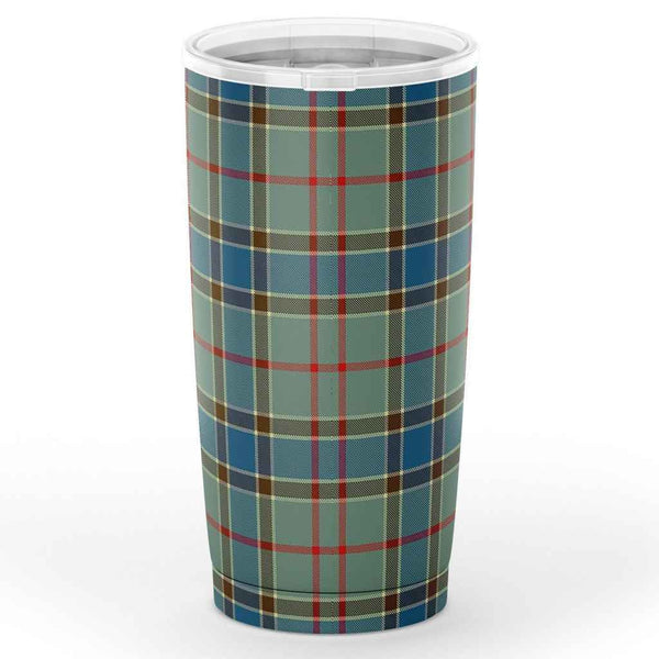 Scottish Balfour Clan Crest Tartan Insulated Tumbler Tartan Plaid 2