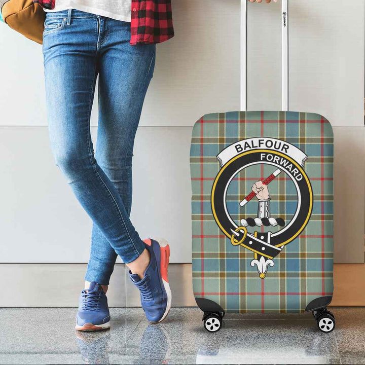 Scottish Balfour Clan Crest Tartan Luggage Cover Tartan Plaid 2
