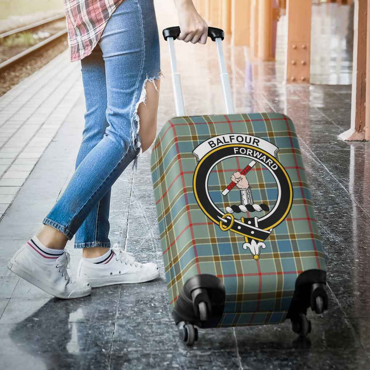 Scottish Balfour Clan Crest Tartan Luggage Cover Tartan Plaid 3