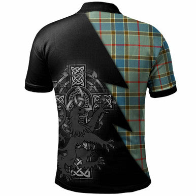 Wauchope Tartan Polo Shirt - Lion Rampant And Celtic Thistle Style main image 1