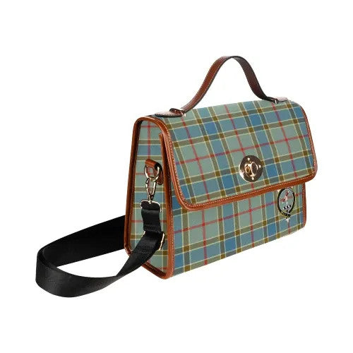 Scottish Balfour Clan Crest Tartan Waterproof Canvas Bag Tartan Plaid 3