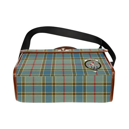 Scottish Balfour Clan Crest Tartan Waterproof Canvas Bag Tartan Plaid 5