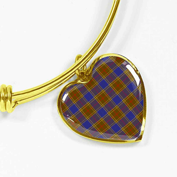 Scottish Balfour Modern Clan Tartan Bangle Heart Tartan Plaid 2