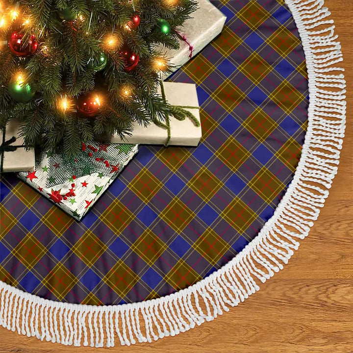 Scottish Balfour Modern Clan Tartan Christmas Tree Skirt Tassels 2 Tartan Plaid