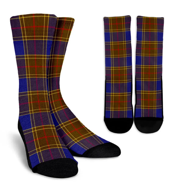 Scottish Balfour Modern Clan Tartan Crew Socks