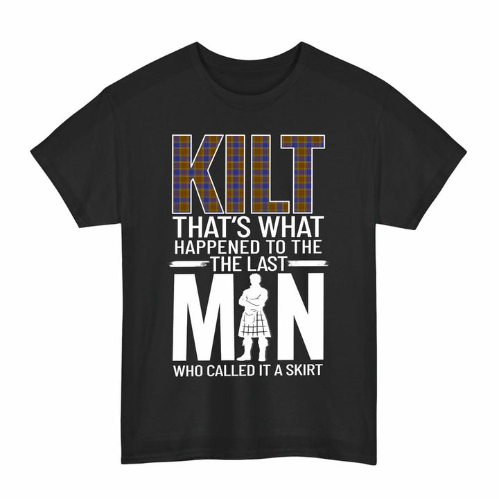 Scottish Balfour Modern Clan Tartan Funny Scotland Kilt T-Shirt Tartan Plaid Black Color