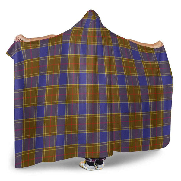 Scottish Balfour Modern Clan Tartan Hooded Blanket Tartan Plaid 2