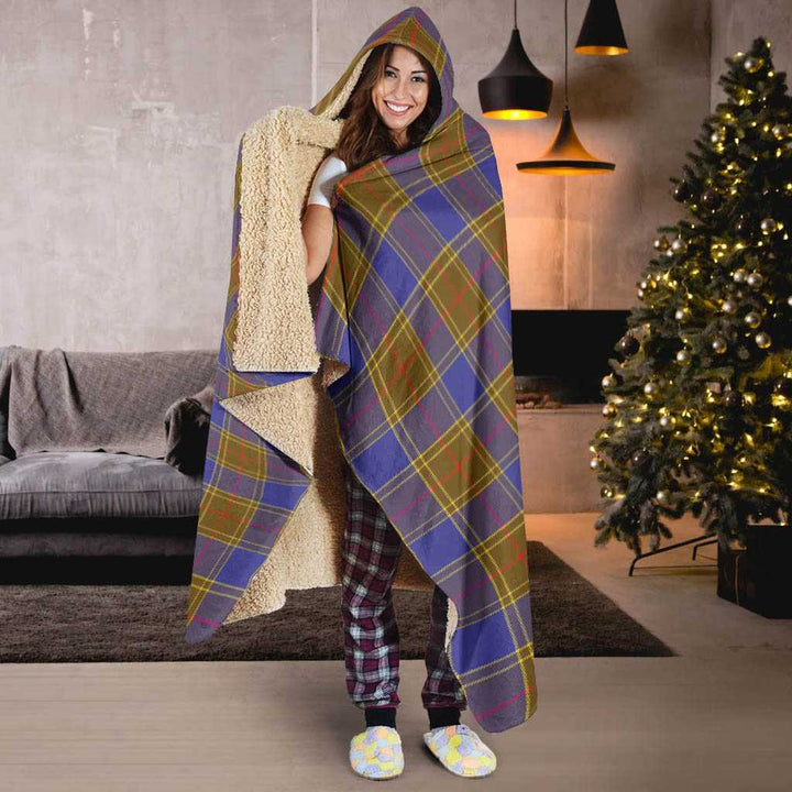 Scottish Balfour Modern Clan Tartan Hooded Blanket Tartan Plaid 6