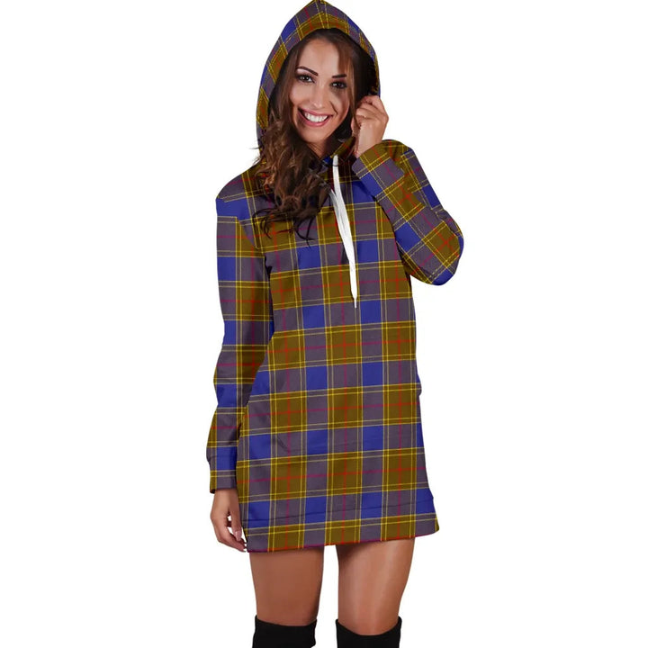 Scottish Balfour Modern Clan Tartan Hoodie Dress