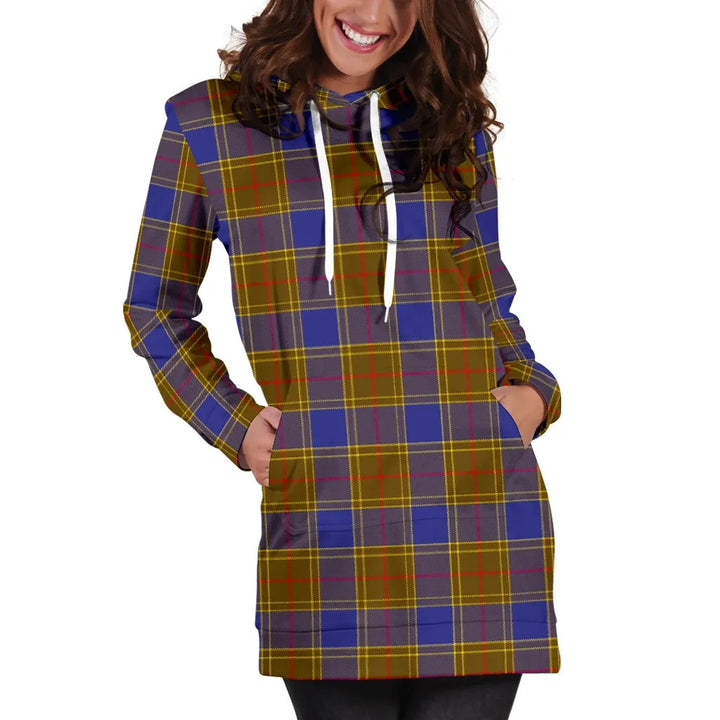 Scottish Balfour Modern Clan Tartan Hoodie Dress