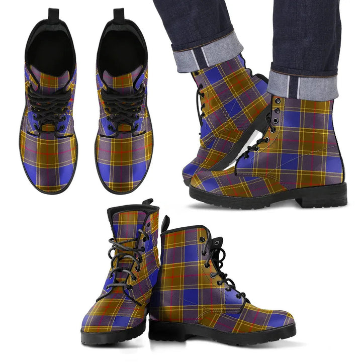 Scottish Balfour Modern Clan Tartan Leather Boots