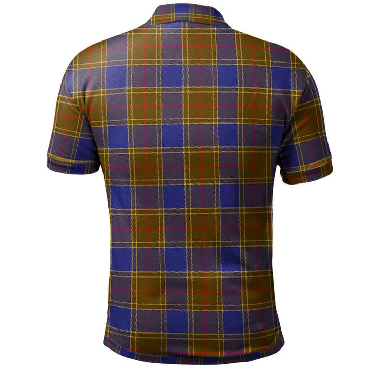 Scottish Balfour Modern Clan Tartan Polo Shirt Back Side Tartan Plaid