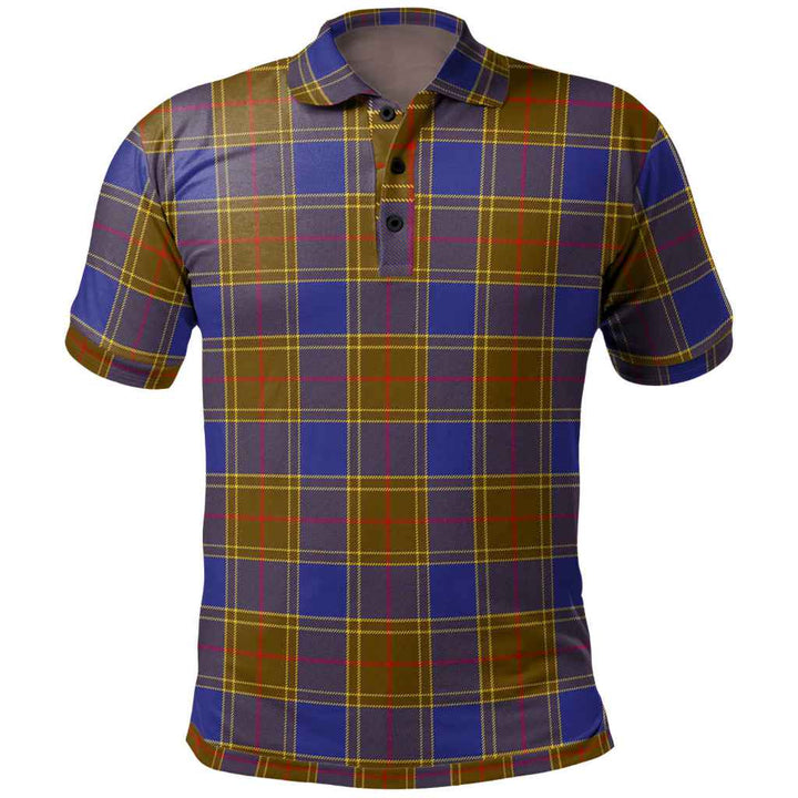 Scottish Balfour Modern Clan Tartan Polo Shirt Front Side Tartan Plaid
