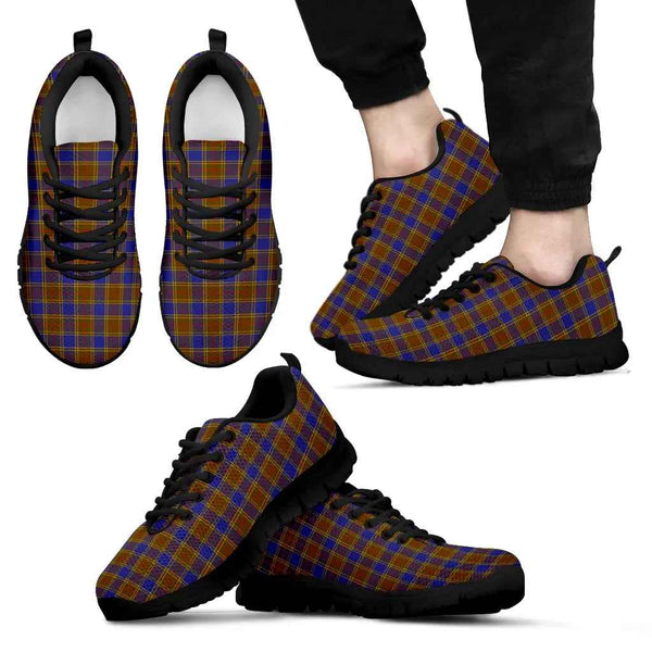 Scottish Balfour Modern Clan Tartan Sneakers Black Sole Tartan Plaid