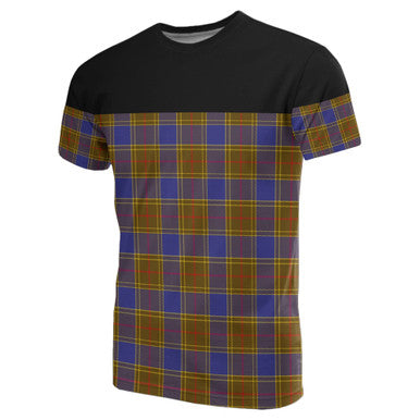 Scottish Balfour Modern Clan Tartan T-Shirt Horizontal Style Front Side Tartan Plaid