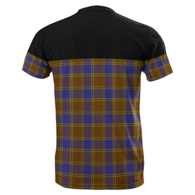 Scottish Balfour Modern Clan Tartan T-Shirt Horizontal Style Back Side Tartan Plaid