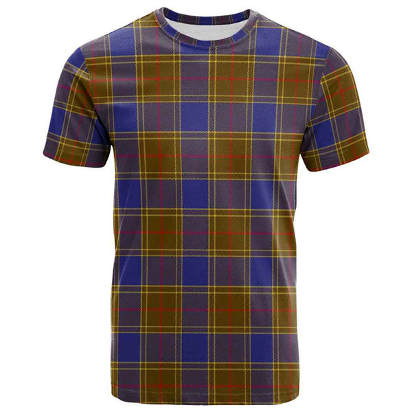 Scottish Balfour Modern Clan Tartan T-Shirt Front Side Tartan Plaid
