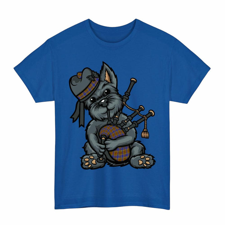 Scottish Balfour Modern Clan Tartan Terrier Bagpipes T-Shirt Tartan Plaid Royal Color