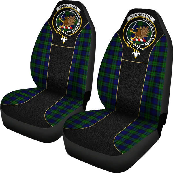 Scottish Bannatyne Clan Crest Tartan Car Seat Covers - Special Style 2