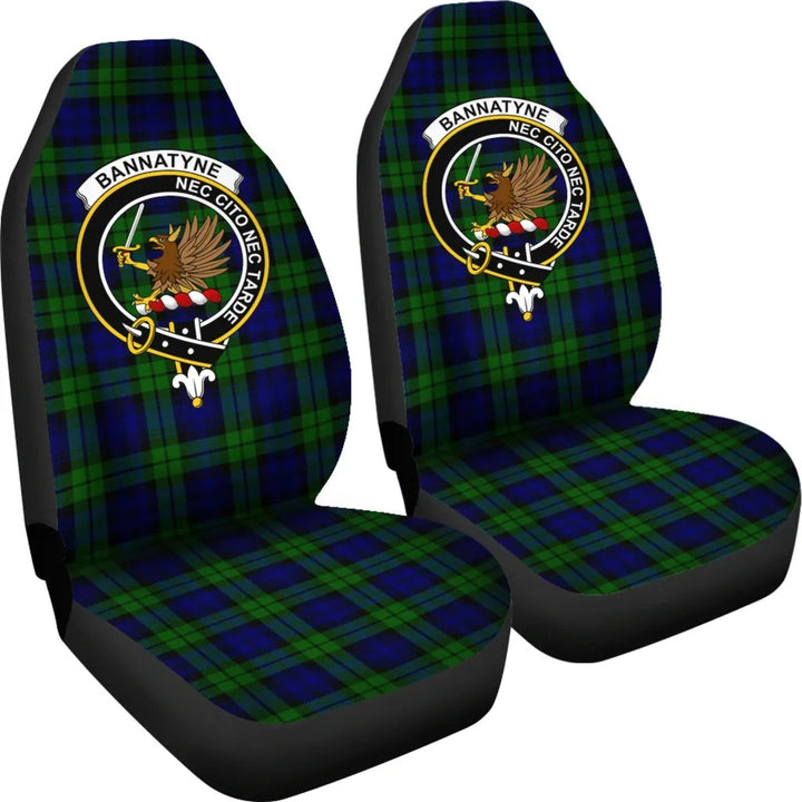 Scottish Bannatyne Clan Crest Tartan Car Seat Covers 4