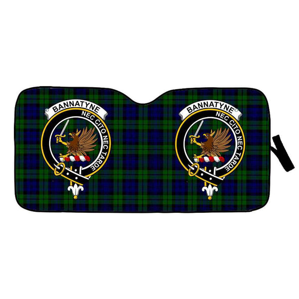 Scottish Bannatyne Clan Crest Tartan Car Windshield Sun Shade Tartan Plaid 1