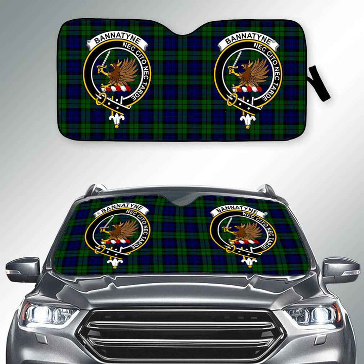 Scottish Bannatyne Clan Crest Tartan Car Windshield Sun Shade Tartan Plaid 2